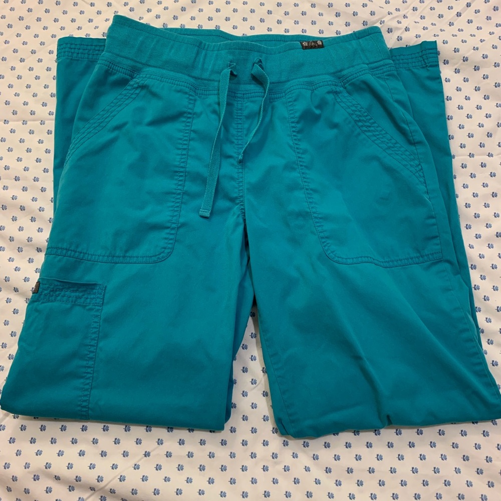 Koi 5-Pocket Turquoise Scrub Pants